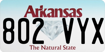 AR license plate 802VYX