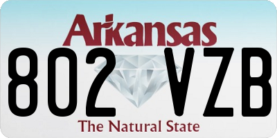 AR license plate 802VZB