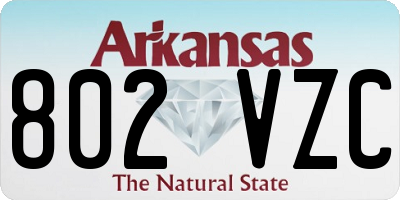 AR license plate 802VZC