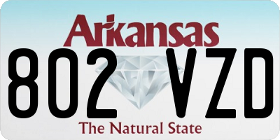 AR license plate 802VZD
