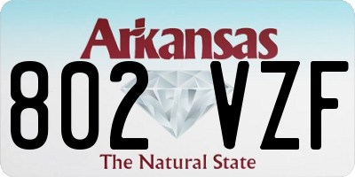 AR license plate 802VZF