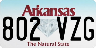 AR license plate 802VZG