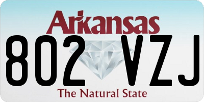 AR license plate 802VZJ