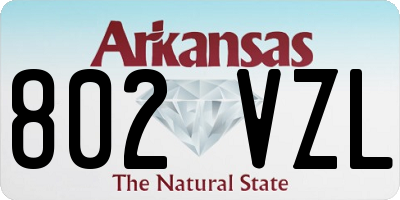 AR license plate 802VZL