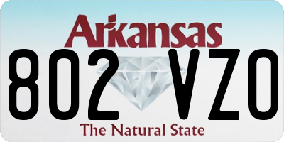 AR license plate 802VZO