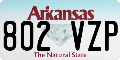 AR license plate 802VZP