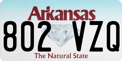AR license plate 802VZQ