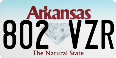 AR license plate 802VZR