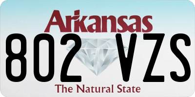 AR license plate 802VZS