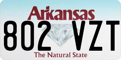 AR license plate 802VZT