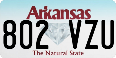 AR license plate 802VZU