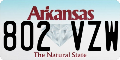 AR license plate 802VZW
