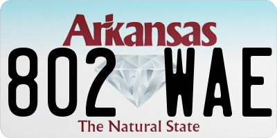 AR license plate 802WAE