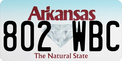 AR license plate 802WBC
