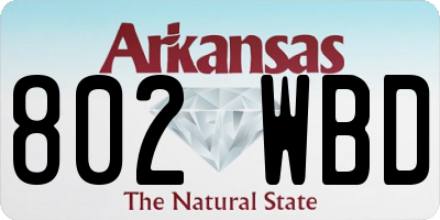 AR license plate 802WBD