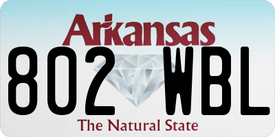 AR license plate 802WBL
