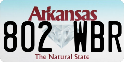AR license plate 802WBR