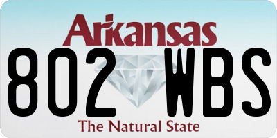 AR license plate 802WBS