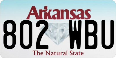 AR license plate 802WBU