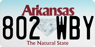 AR license plate 802WBY