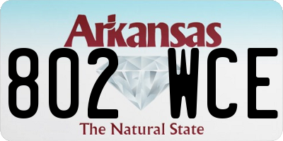 AR license plate 802WCE