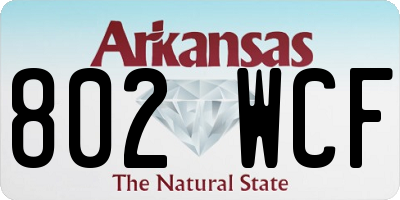 AR license plate 802WCF