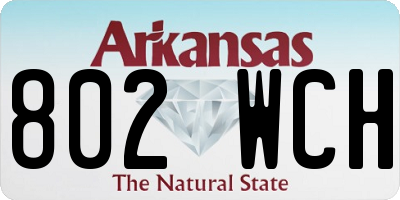 AR license plate 802WCH