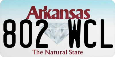 AR license plate 802WCL