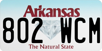 AR license plate 802WCM