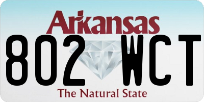 AR license plate 802WCT