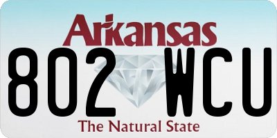 AR license plate 802WCU