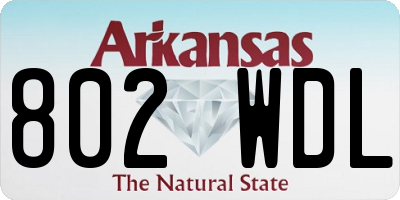 AR license plate 802WDL