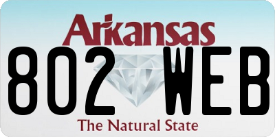 AR license plate 802WEB