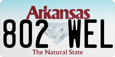 AR license plate 802WEL