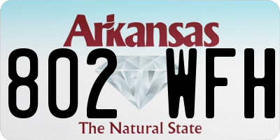 AR license plate 802WFH