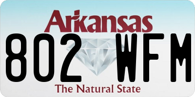 AR license plate 802WFM