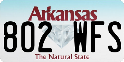 AR license plate 802WFS