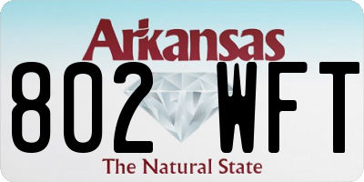 AR license plate 802WFT