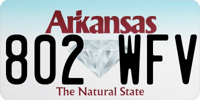 AR license plate 802WFV