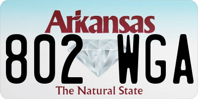 AR license plate 802WGA