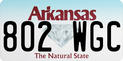 AR license plate 802WGC