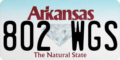 AR license plate 802WGS