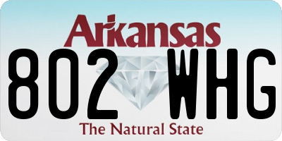 AR license plate 802WHG