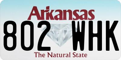 AR license plate 802WHK