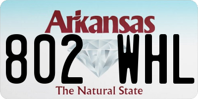 AR license plate 802WHL