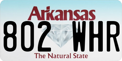 AR license plate 802WHR
