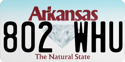 AR license plate 802WHU