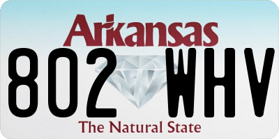 AR license plate 802WHV