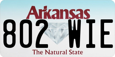 AR license plate 802WIE