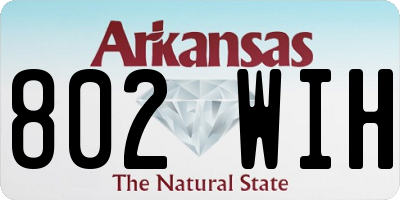 AR license plate 802WIH